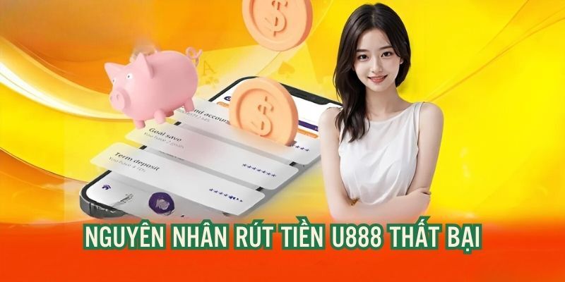 Nguyên nhân rút tiền u888 thất bại và cách xử lý